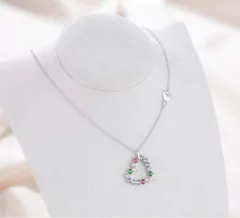 Colar coração vazado rainbow - comprar online