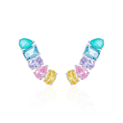 Earcuff rainbow candy colors