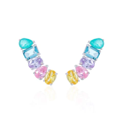 Earcuff rainbow candy colors