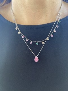 Colar pontos de luz rainbow candy colors na internet
