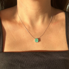 Colar new square esmeralda colombiana - comprar online
