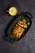 Salmón Relleno con Hierbas, Temperito y Crema de Limón (1,2 kg de Salmón) - tienda online