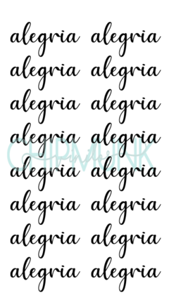 Plancha palabras cursiva en internet