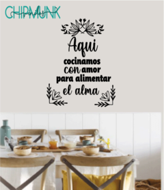 Aqui cocinamos con amor para alimentar el alma