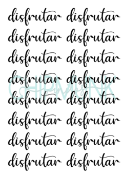 Plancha palabras cursiva - tienda online