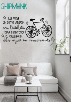La vida es como andar en bicicleta