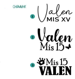 Mis 15 + nombre en internet