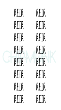 Plancha palabras imprenta - chipmunk vinilos 