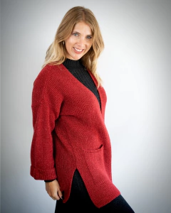 cardigan perle con bolsillos sweater mar del plata venta por mayor menor 