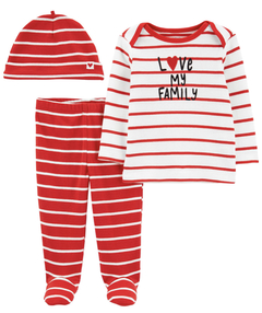 Conjunto com touca Carter’s - Love my Family