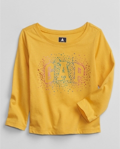 Blusa manga longa GAP - Escrito de cores