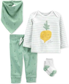 Conjunto Carter's - Tiny & adorable - 4 peças