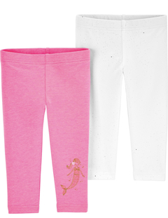 Kit de calças Leggings Carter’s - Sereia