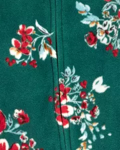 Macacão de fleece com pé Carter's - Flores - comprar online