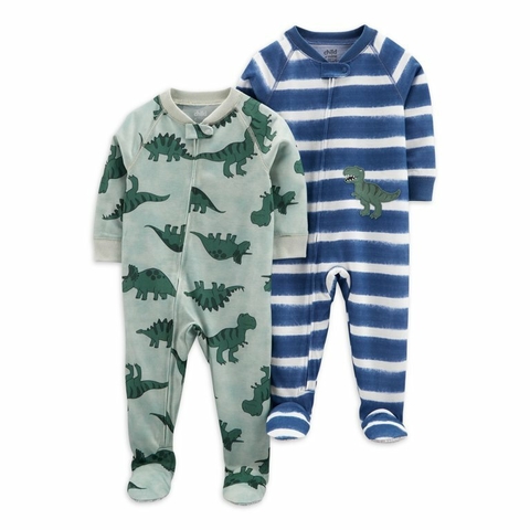 Kit de 2 macacões Child of Mine made by Carter’s - Dinossauro