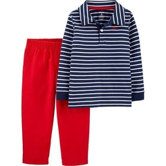 Conjunto Carter's - Vermelho e azul