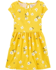 Vestido Carter's - Amarelo com flores
