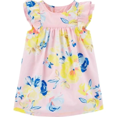 Vestido Carter’s - Flores rosê