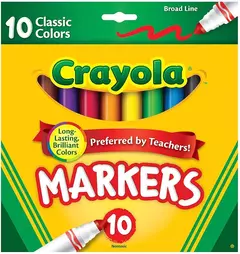 Canetinhas Crayola - 10 Classic Colors na internet
