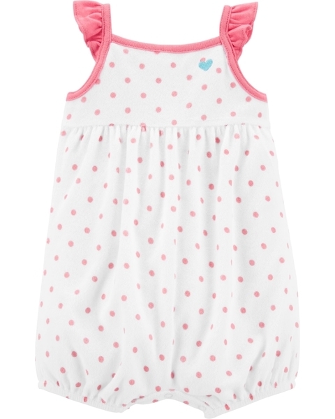 Romper atoalhado Carter’s - Bolinhas