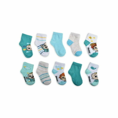 Kit 10 pares de meias Cocomelon - comprar online