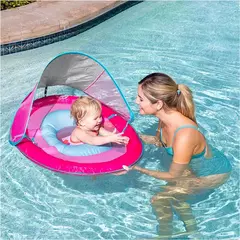 Boia para bebês SwimWays com proteção solar