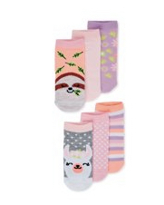 Kit com 6 pares de meias Wonder Nation - Lhama