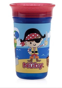 Copo 360° Nuby 295ml - Pirata