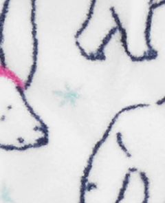 Macacão fleece com capuz Carter’s - Urso polar - comprar online
