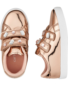 Tênis com velcro Carter’s - Dourado