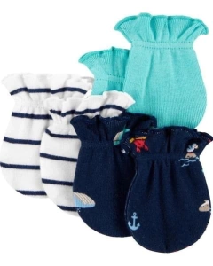 Kit de 3 Luvas Carter’s - Fundo do mar