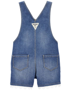 Jardineira jeans Oshkosh - Renda branca - comprar online