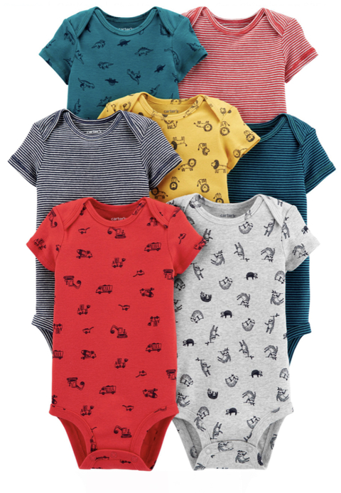 Kit de body 7 peças Carter’s - Caminhões