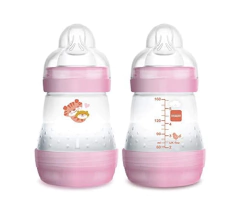 Imagem do Mamadeira anti cólica MAM, 160mL, 0+m (cada)