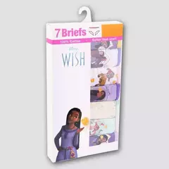 Kit 7 calcinhas Disney Wish na internet