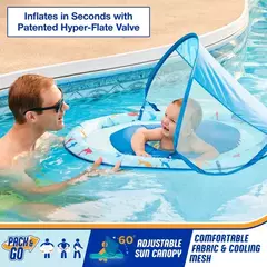 Boia para bebês SwimWays com proteção solar na internet