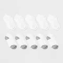 Kit 10 pares de meias cano curto Cat & Jack - Brancas - comprar online