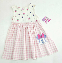 Vestido Disney Junior - Xadrez rosa