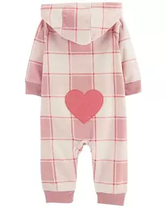 Macacão fleece Carter's - Coração - comprar online