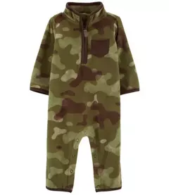 Macacão fleece Carter's - Camuflado
