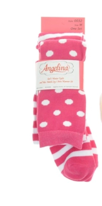 Meia calça de inverno Angelina - Rosa