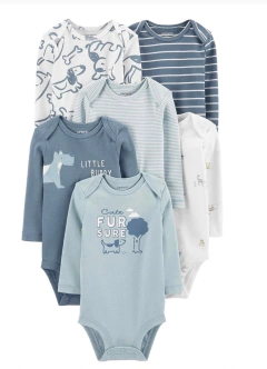 Kit de body's manga longa Carter's - Little buddy