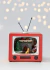 Televisor Navideño Decorativo Con Luz LED 15,5x10,5x14 cm
