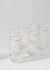 Vaso De Vidrio Largo Detalles En Dorado - comprar online