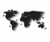 Imagem do Mapa-Mundi com LED