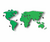 Mapa-Mundi com LED - loja online