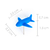 Alfinetes de Avião - Azul, Branco, Vermelho (10 unidades) - loja online
