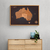 Quadro Mapa Austrália Cortiça Luxo - comprar online