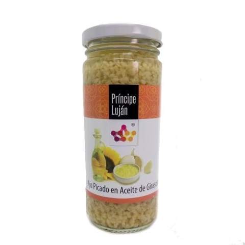 Ajo Picado en Aceite de Girasol x 200 Gr - Príncipe de Luján