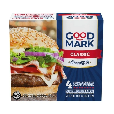 Hamburguesas Clásicas x 4 Unidades - Good Mark